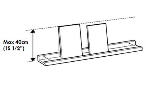 Fixation de l'étagere ribba