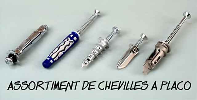 assortiment de chevilles