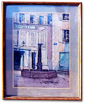 Fontaine sur la place de l'Eglise