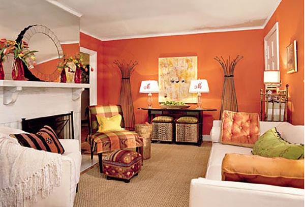 Interieur Orange