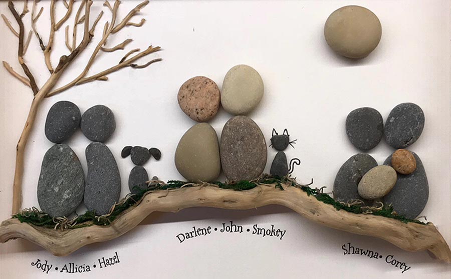 Pebble-art et tableaux de galets