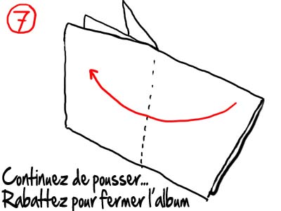 Pliage feuille A4 mini album book