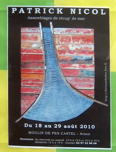 Affiche exposition boius flottés et bois d'épave de Patric NICOL