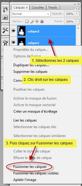 Fusionner les calques