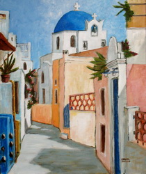 Ruelle de Mykonos GRECE