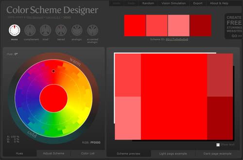 Color scheme designer 1