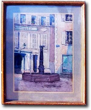 Fontaine sur la place de l'Eglise