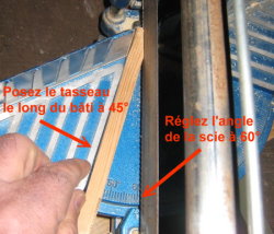 Découpe des biseaux
