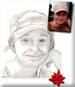 Portrait crayon d'après photo