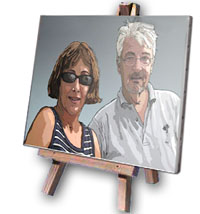 Portrait Avatar imprimé sur toile