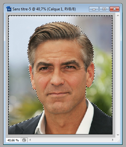 Détourage Silhouette George Clooney